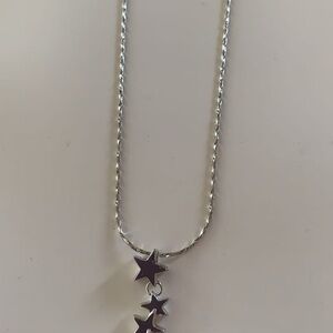 Silver Star Pendant Necklace
